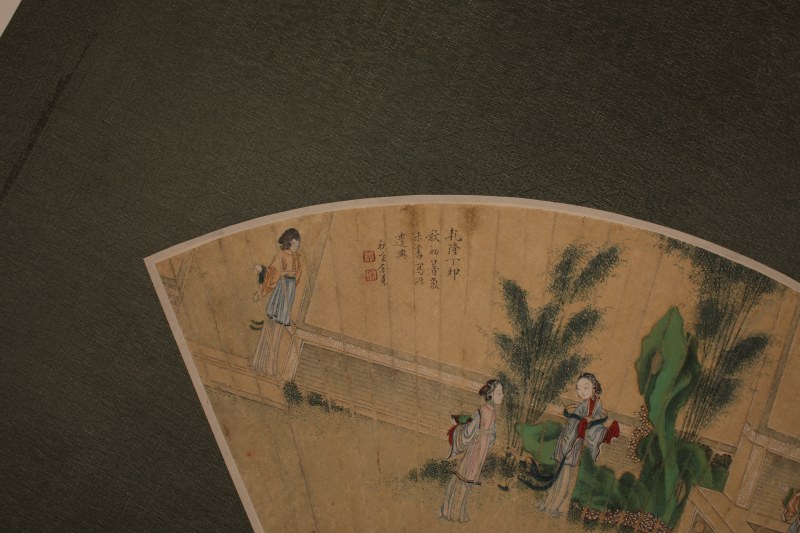 余集 人物扇面 - 图2