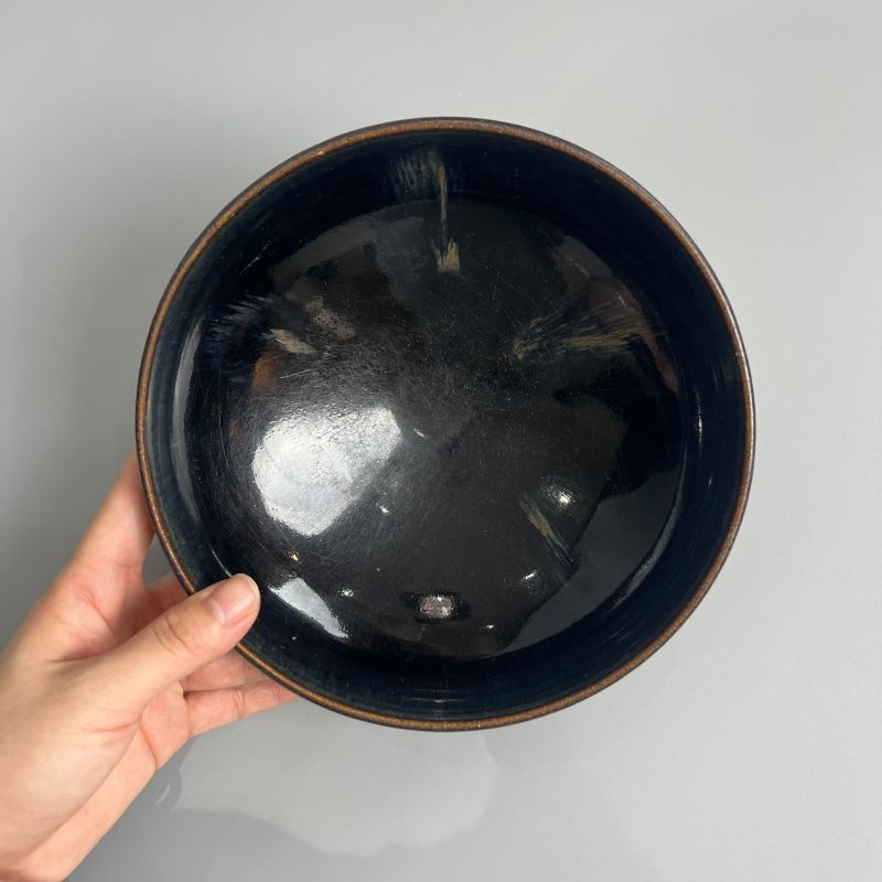 明代 黑釉红斑碗 - 图6