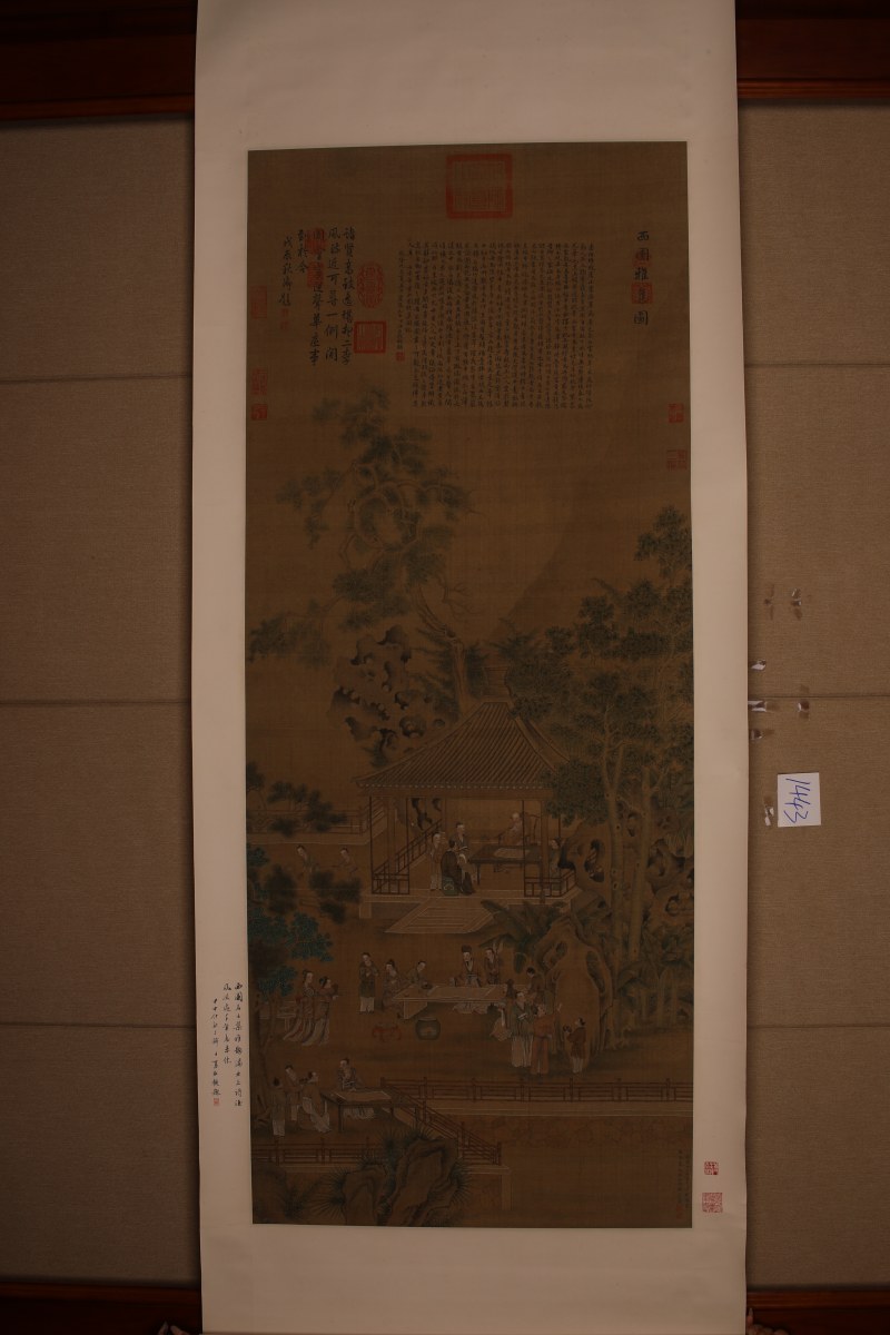 丁观鹏 西园雅集 - 图2