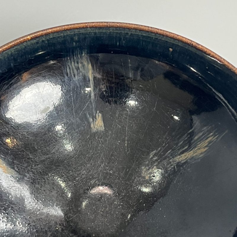 明代 黑釉红斑碗 - 图7