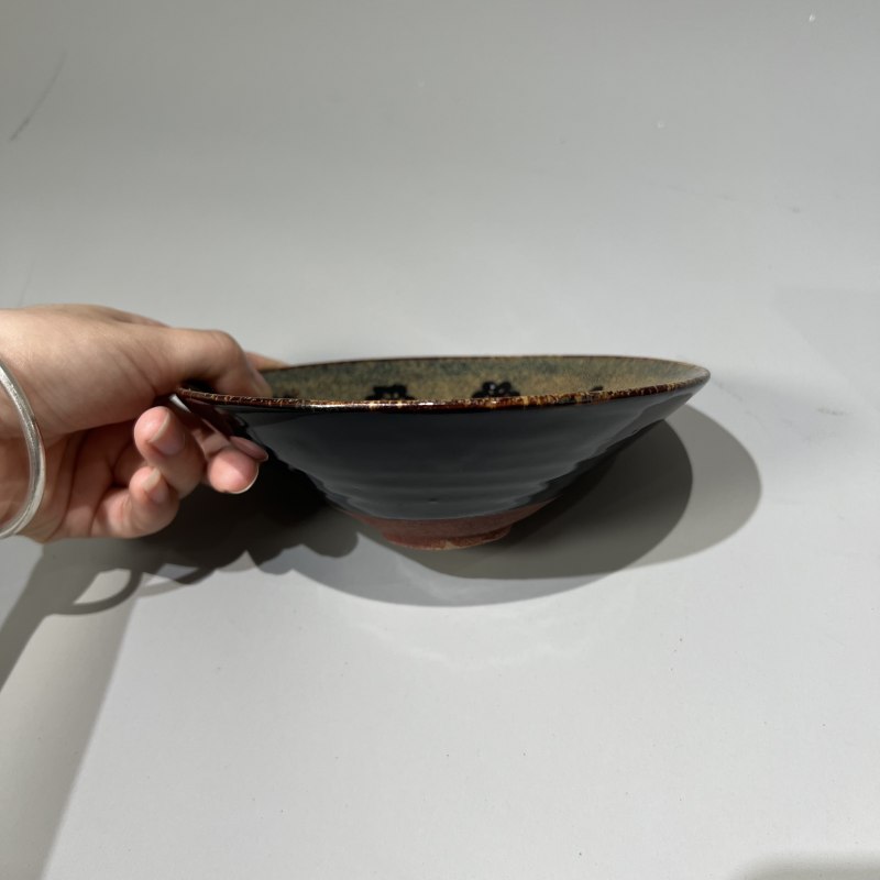 明代 吉州窑梅花纹斗笠盏 - 图4