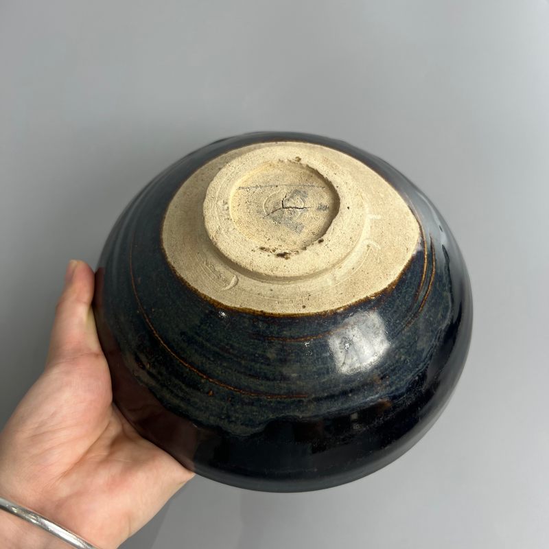 明代 黑釉红斑碗 - 图9