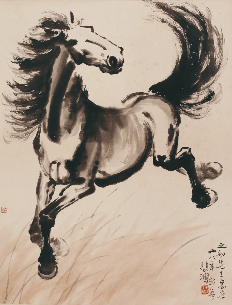 徐悲鸿 奔马