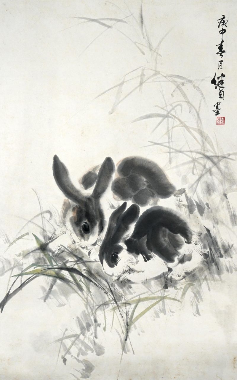    劉繼滷 雙兔
