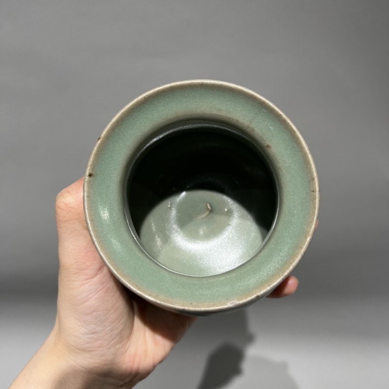 明代 钧窑青釉小琴炉 - 图7