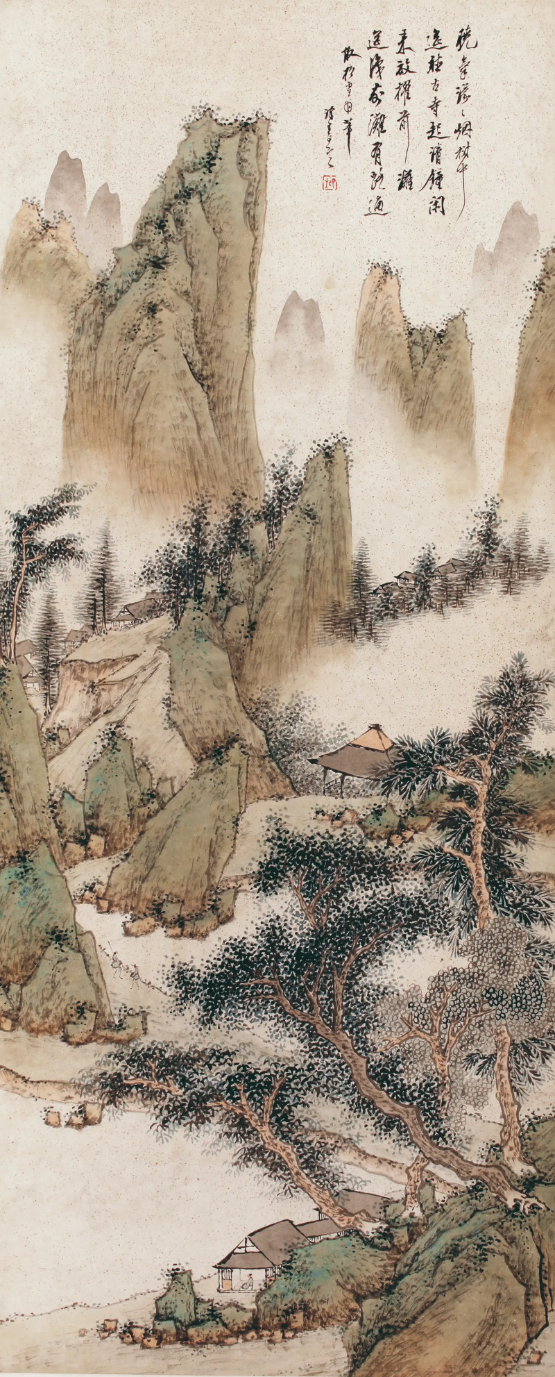 朱昂之 青绿山水