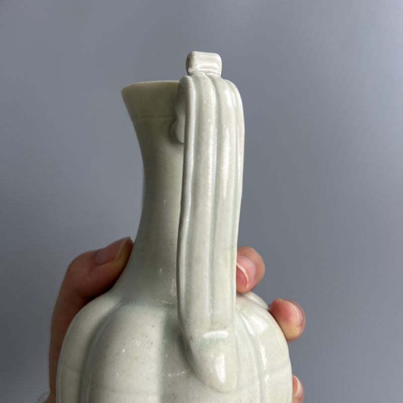 明代 青白釉瓜棱执壶 - 图14