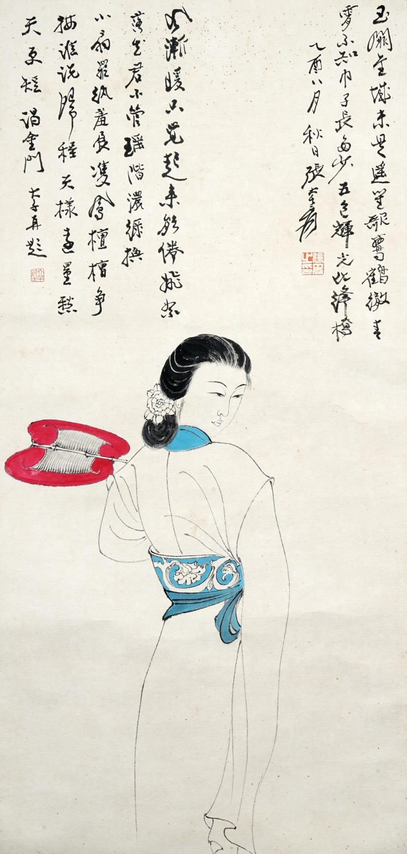    張大千 仕女圖