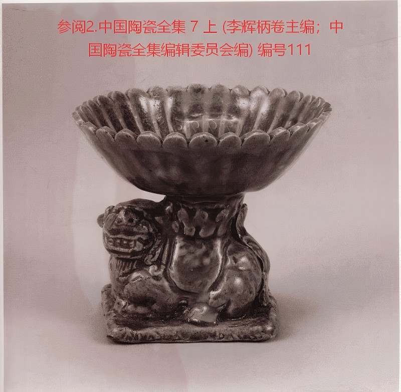 明代 青釉瑞兽灯台 - 图13