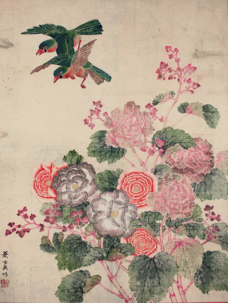 萧士英 花鸟