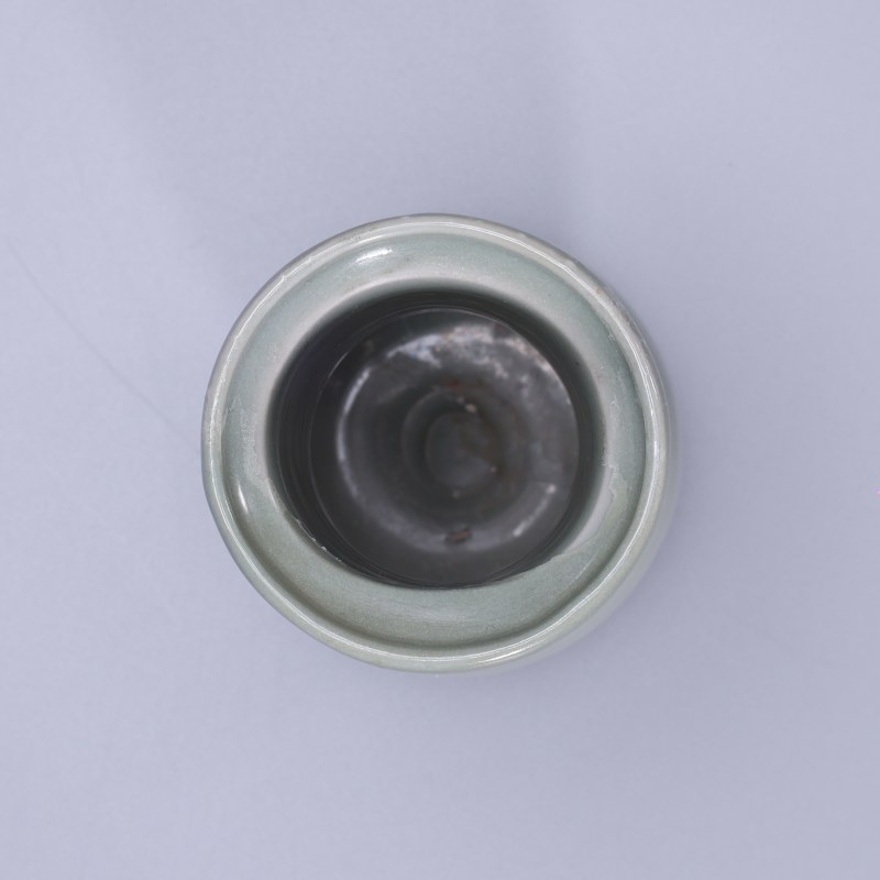明代 龙泉窑粉青釉箸瓶 - 图2