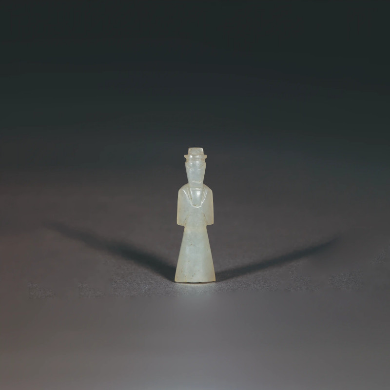 明 白玉翁仲