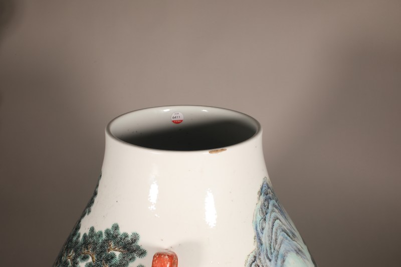 清 粉彩百鹿尊 - 图7