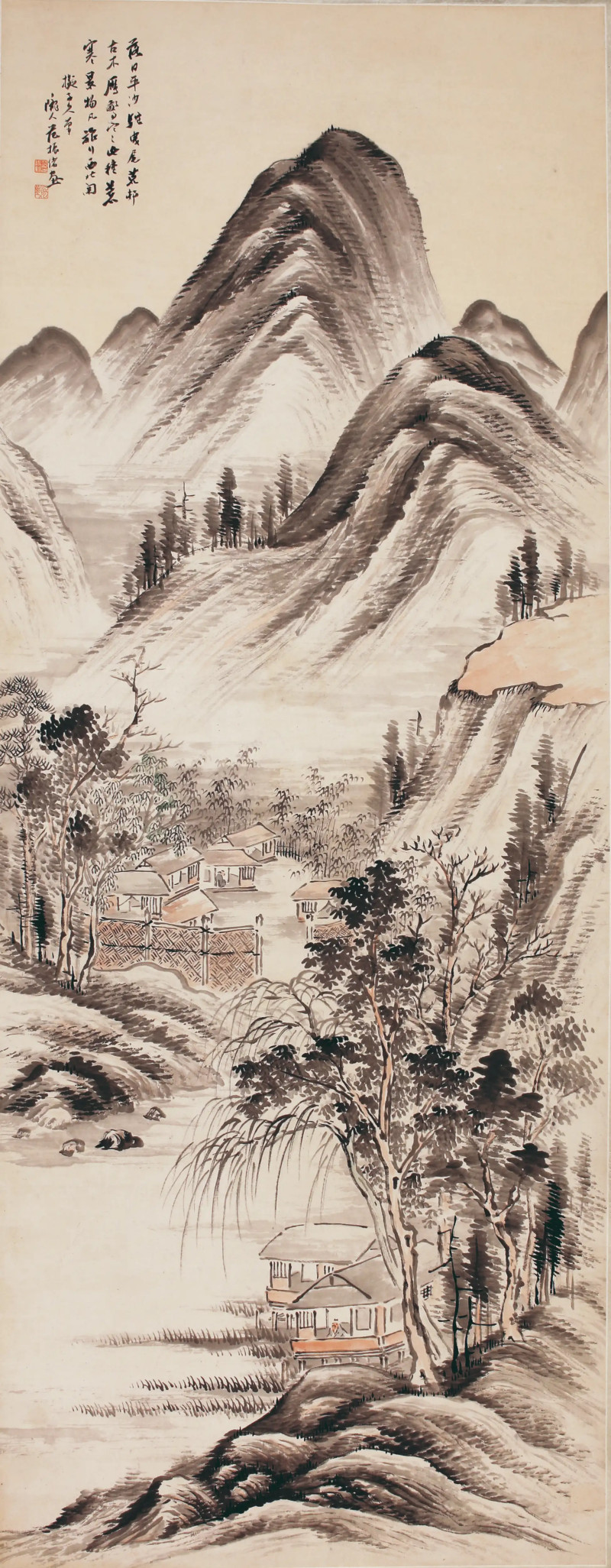 范振绪 山居图