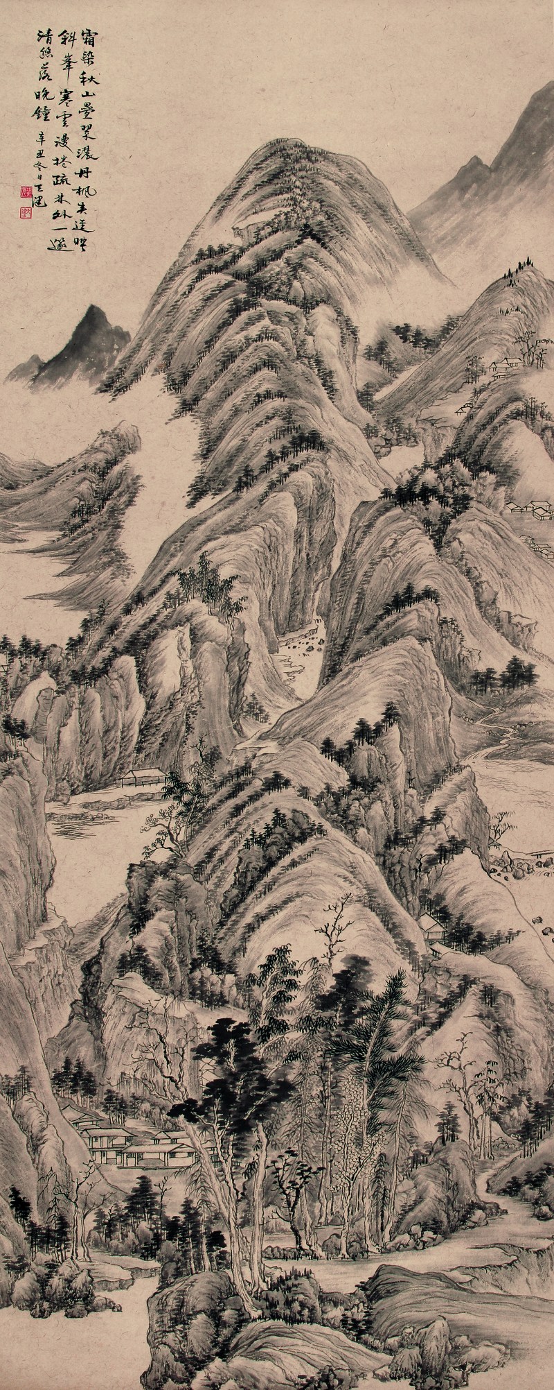 贺天健 山水
