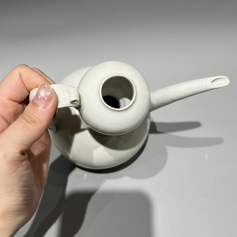 明代 青白釉葫芦温酒壶一套 - 图11