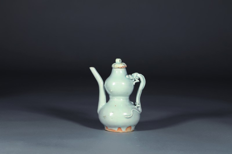 元 枢府釉葫芦形酒壶