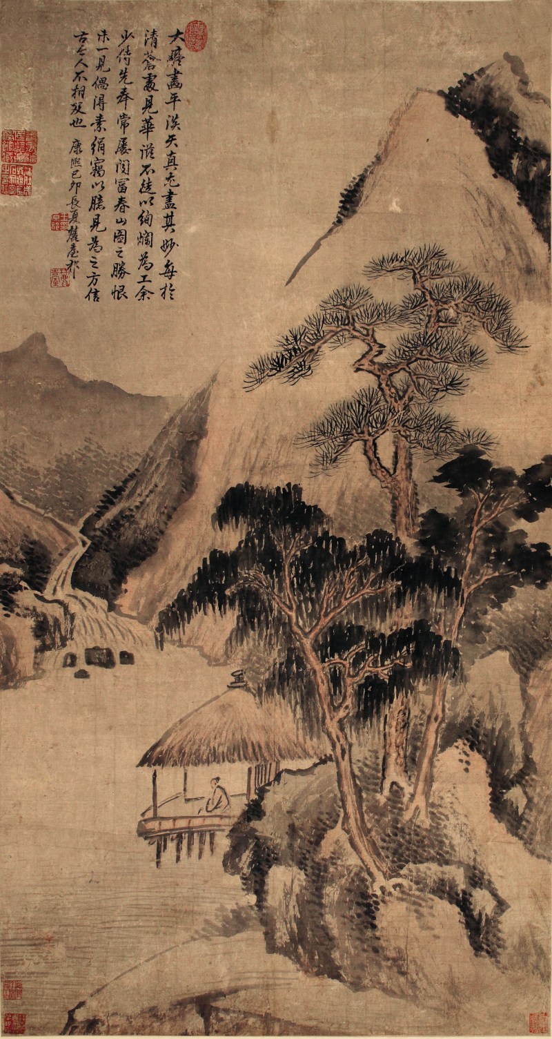 王原祁 溪亭新霁图 - 图1