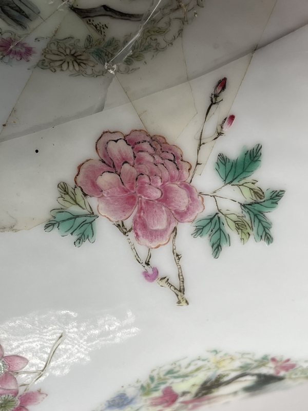 民国 粉彩花盆 - 图8