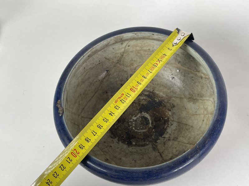 清 祭蓝青花香炉各一 - 图6