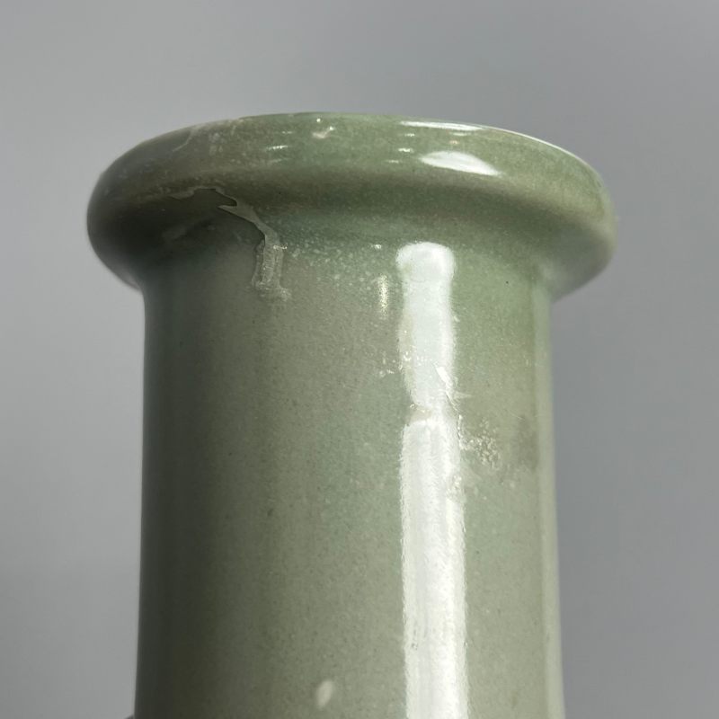 明代 龙泉窑粉青釉箸瓶 - 图7