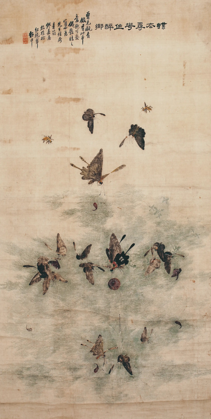 缪嘉惠 花蝶图