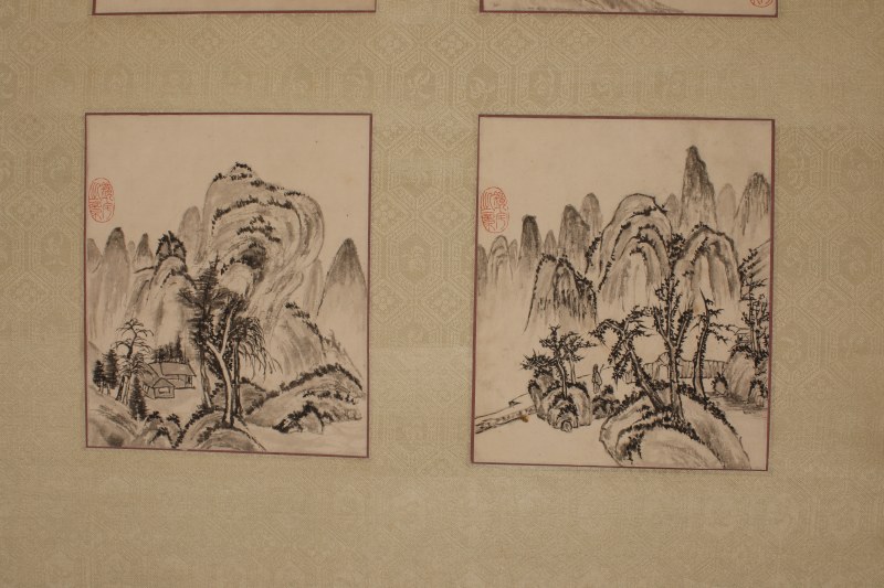 吕海寰 山水小品 四桢 - 图2
