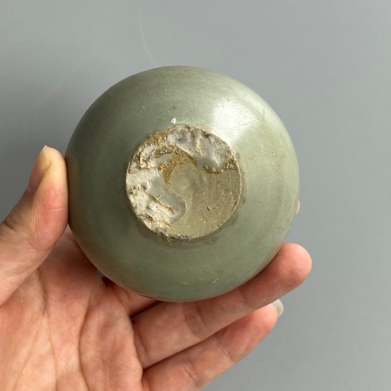 明代 龙泉窑粉青釉水盂 - 图10