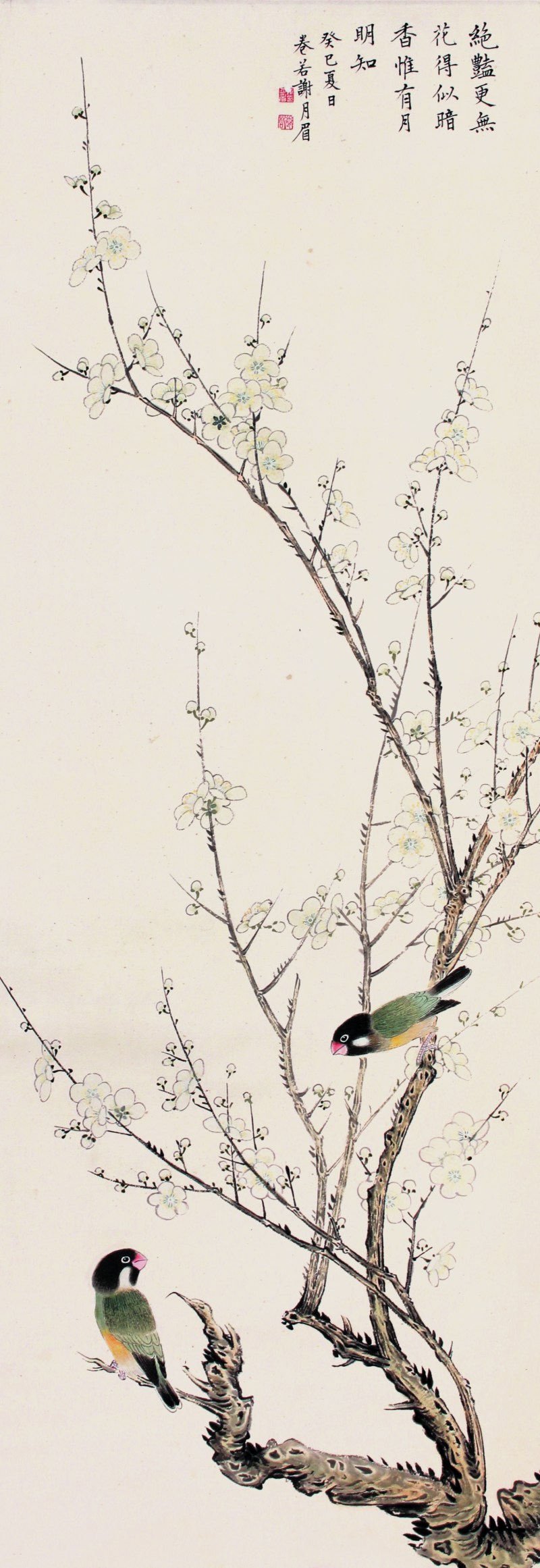 谢月眉 花鸟