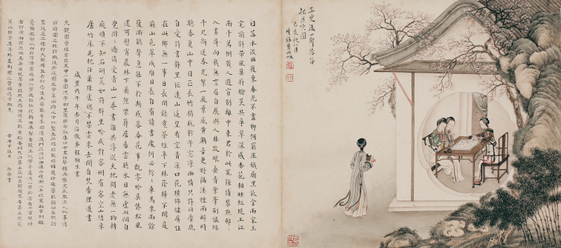 费丹旭 仕女 - 图1