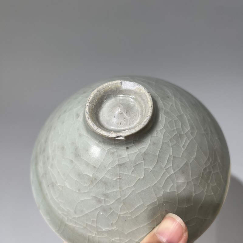 明代 龙泉窑青釉斗笠盏 - 图9