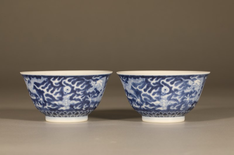 清光绪 青花云龙纹碗 - 图6