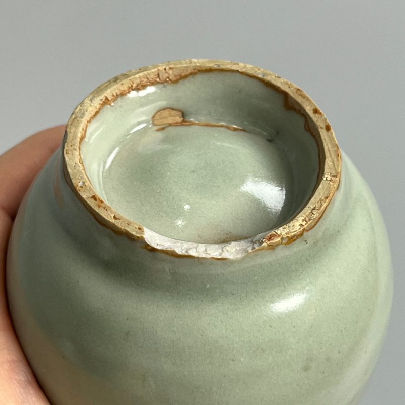 明代 龙泉窑粉青釉箸瓶 - 图11