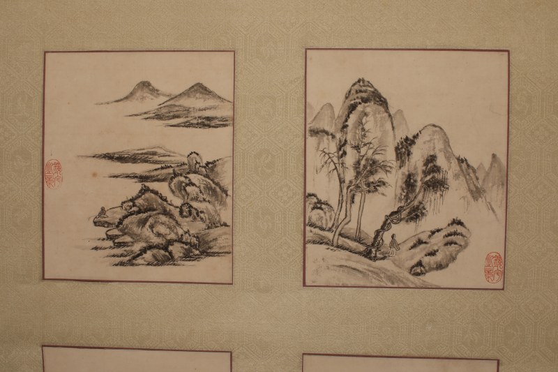 吕海寰 山水小品 四桢 - 图3