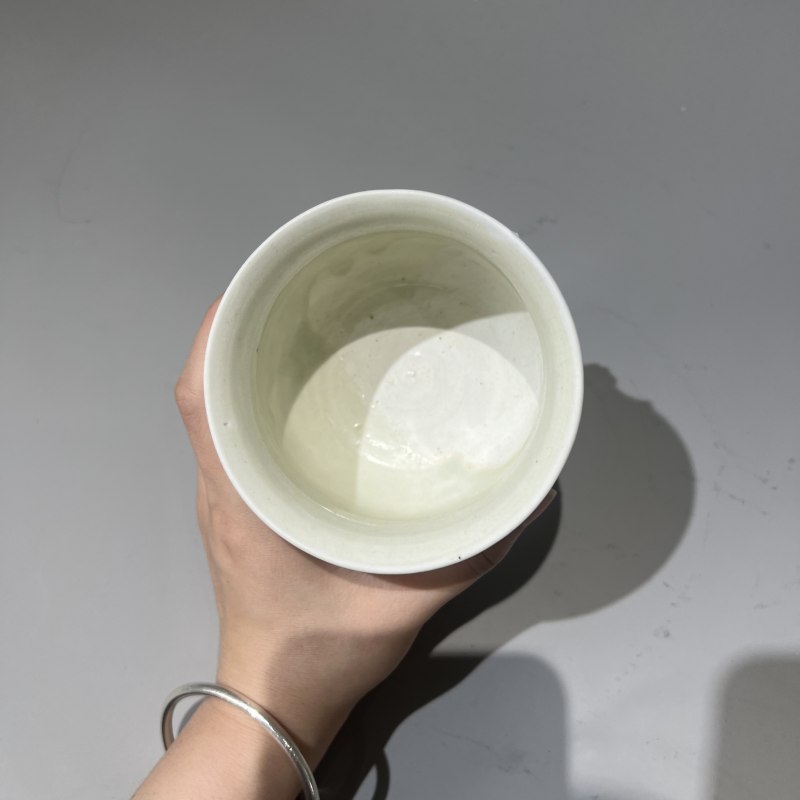 明代 青白釉莲花纹行炉 - 图5