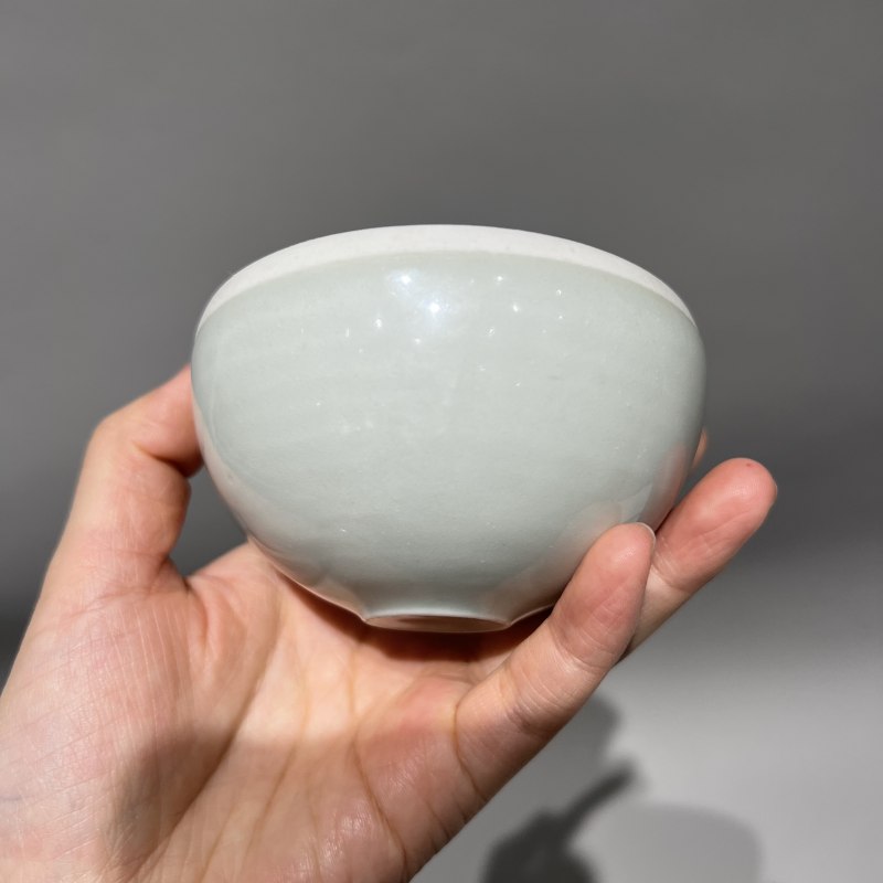 明代 青白釉芒口钵 - 图5