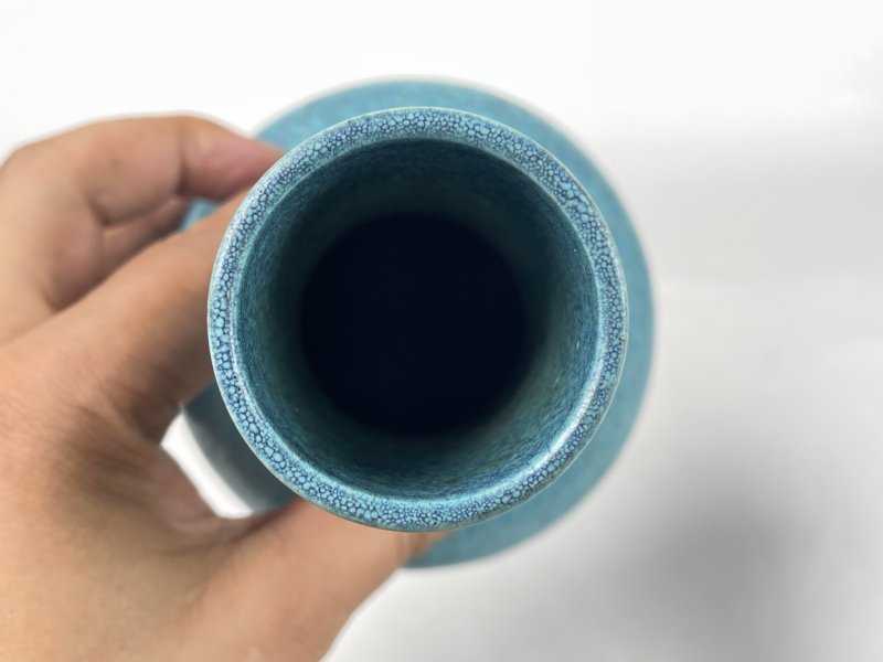 清乾隆 炉钧釉锥把瓶 - 图9