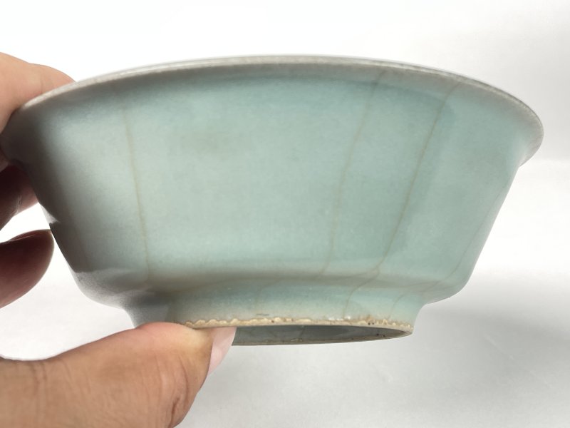 明 龙泉窑粉青釉洗 - 图4
