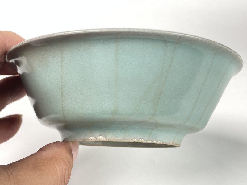 明 龙泉窑粉青釉洗 - 图5