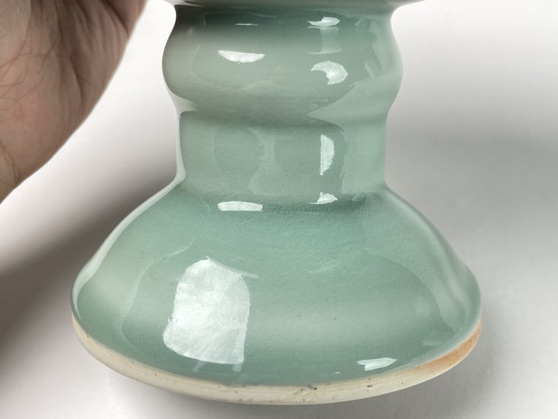 清中期 豆青釉高足碗 - 图10