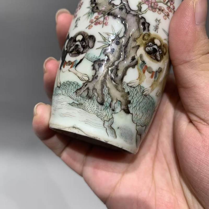 清光绪 素云道人款三友图鼻烟壶 - 图8