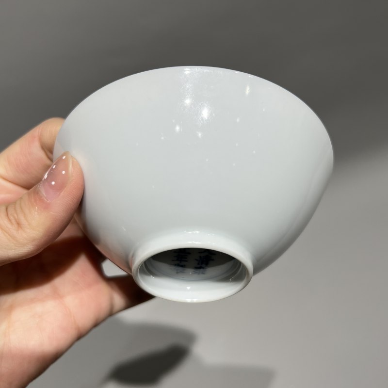 清雍正 白釉茶园 - 图7