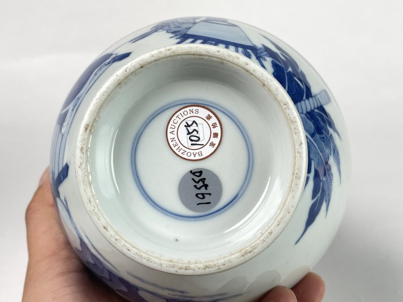清晚期 青花人物纹尊 - 图12