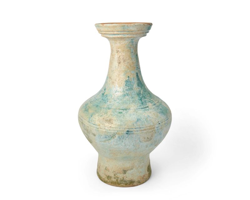 漢 鉛綠釉大罐，壺 | A large Chinese lead-green-glazed jar, hu - 图1