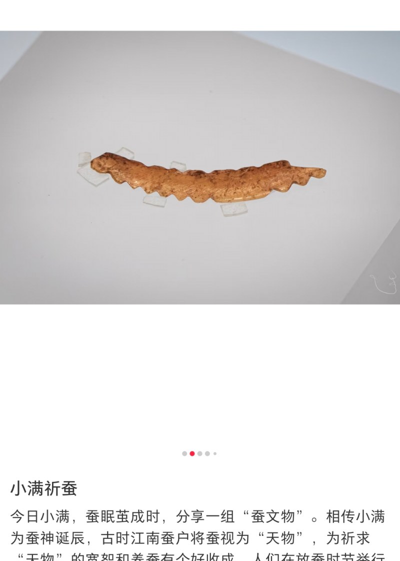 明代 玉蚕 - 图8