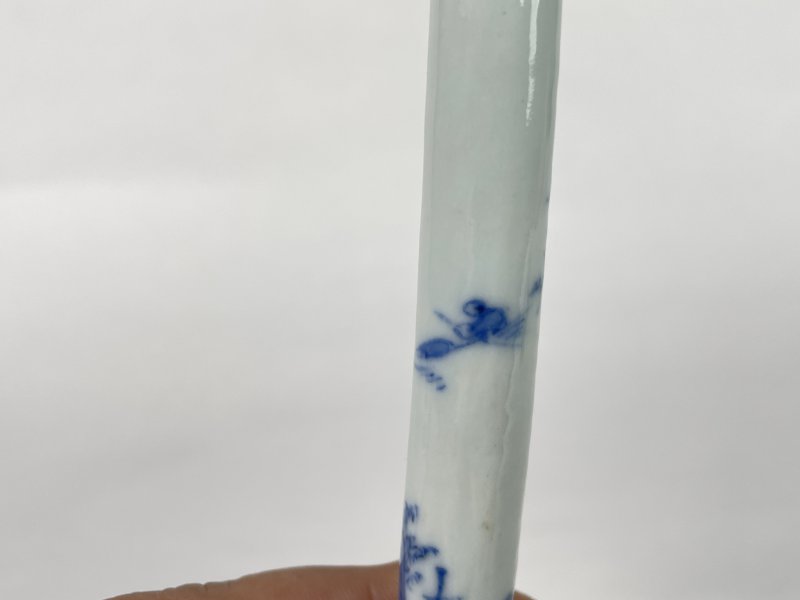 清康熙 青花山水纹毛笔 - 图5