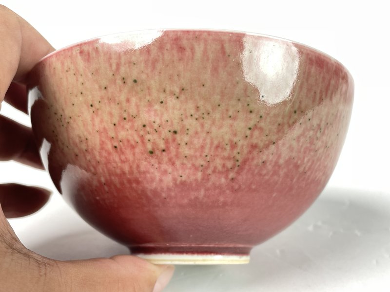 清 豇豆红釉碗 - 图4