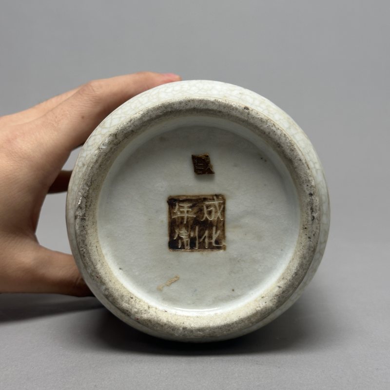 清中期 哥釉堆塑铁骨泥龙纹箭筒 - 图4