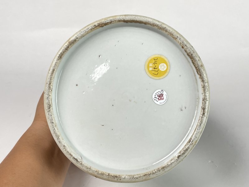 清道光 粉彩无双谱大盖罐 - 图18