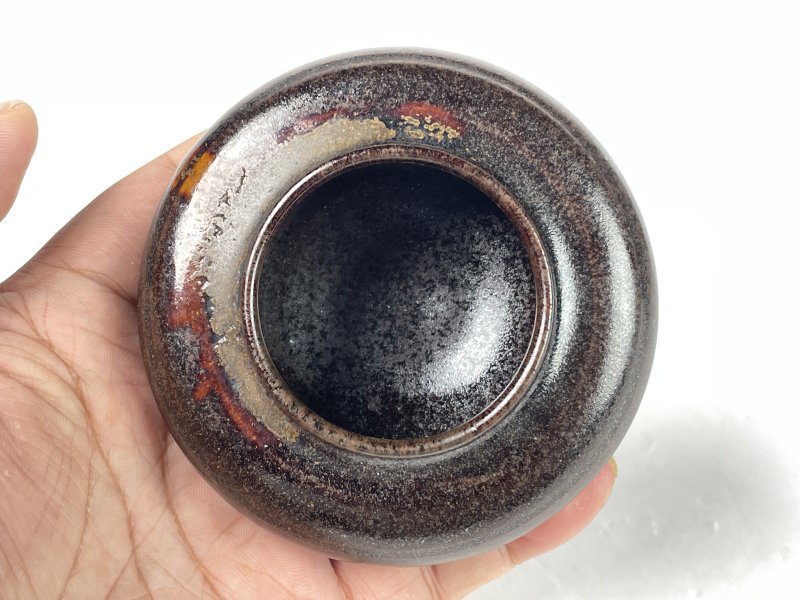 明 江户时期仿洪塘窑茶入 - 图5